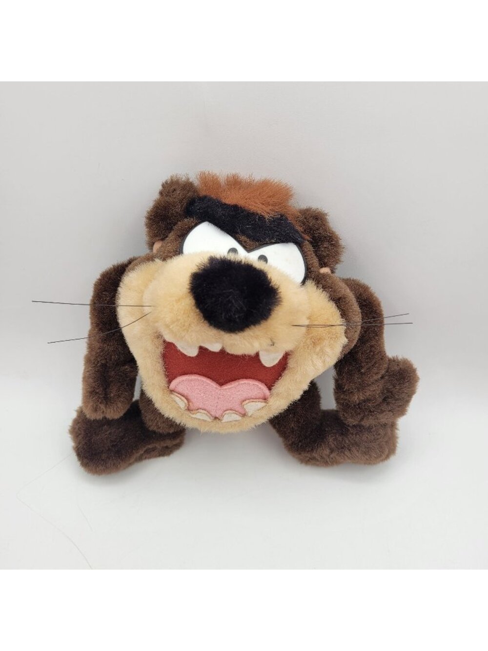 Looney Tunes Tazmanian Devil TAZ 8" Plush Stiff Stuffed Animal Vintage 1998 ACE